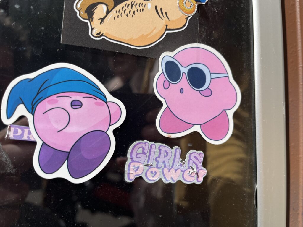 Kirby Nintendo Sticker Fenster Girl Power